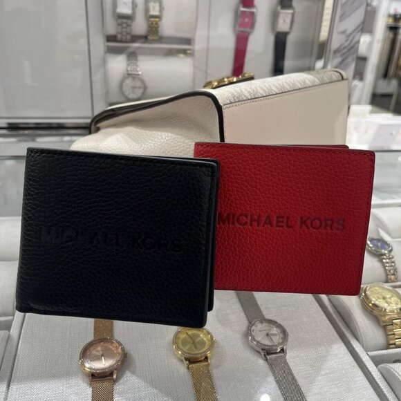 Michael Kors Cooper Pebbled Leather Billfold Wallet With Coin Pouch 36S4LCOF3I - Picture 8 of 8